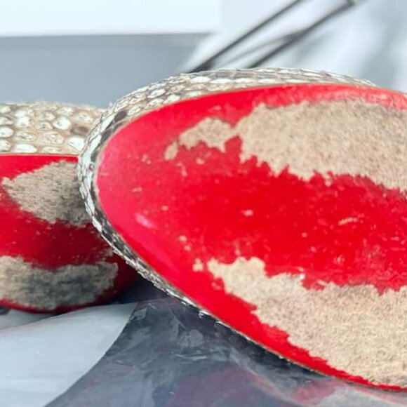 Python sandals Christian Louboutin - Picture 8 of 13